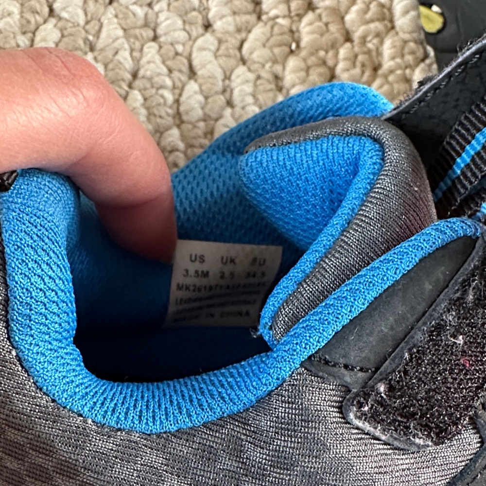 Merrell Kids' Black and Blue Hiking Sneakers - Picture 4 of 4